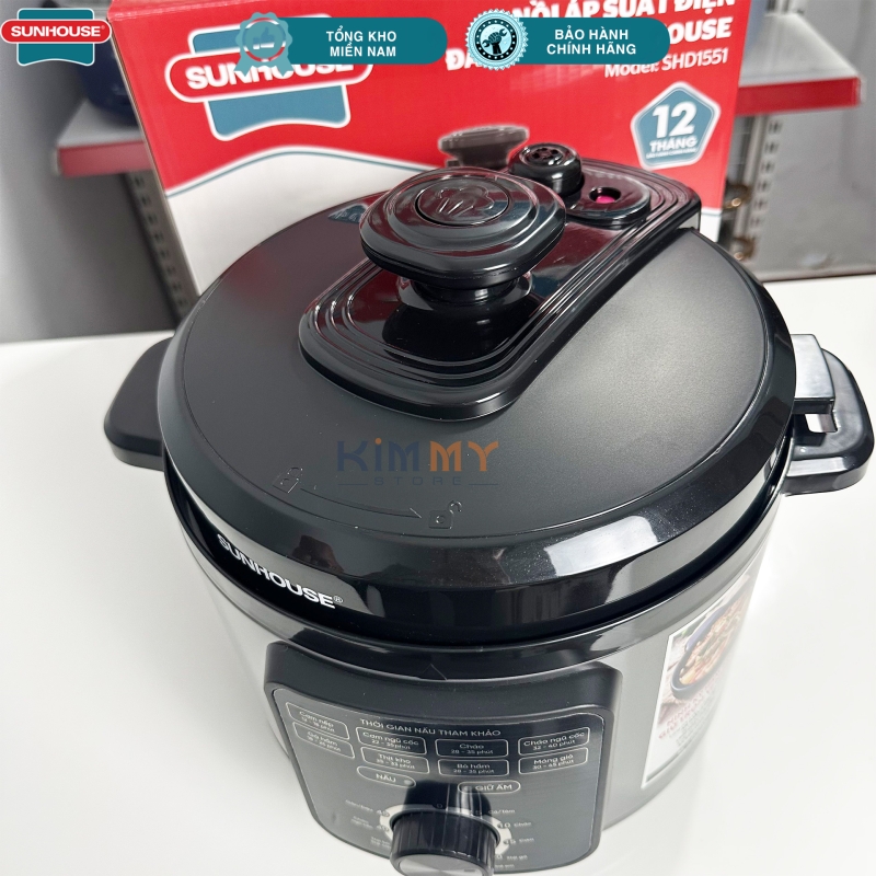 Nồi cơm áp suất đa năng 5L Sunhouse SHD1551 - 900W